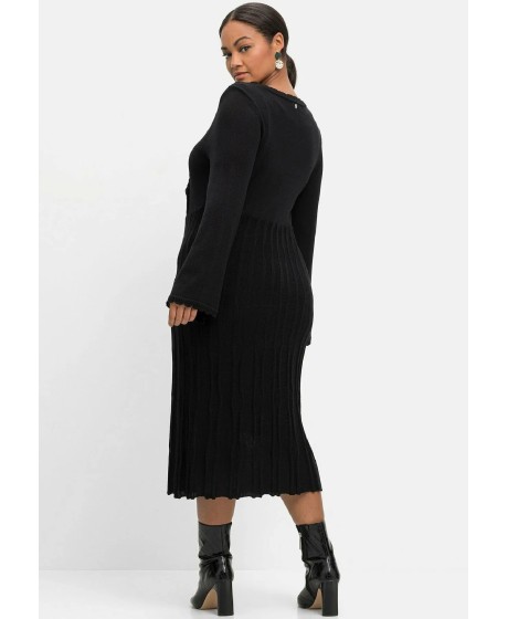 Megzta Sheego suknelė gilia V formos iškirpte