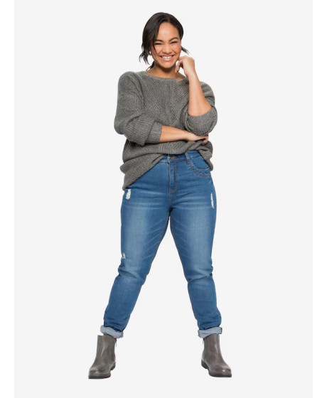 Siauro kirpimo Sheego džinsai aukštoms moterims