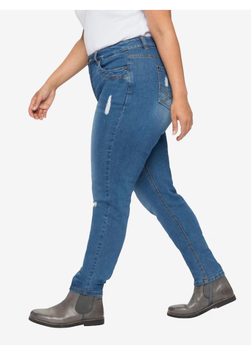 Siauro kirpimo Sheego džinsai aukštoms moterims