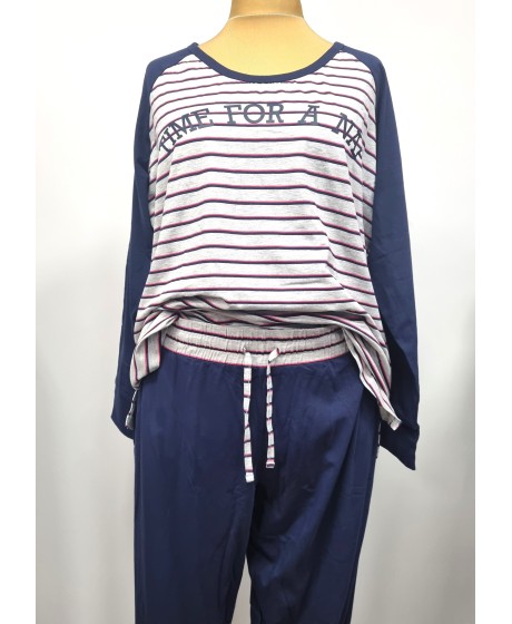 Kontrastingų spalvų Sheego pižama