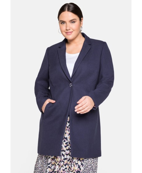 Ilgas Sheego švarkas kontrastingos spalvos pamušalu