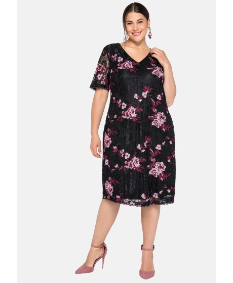 Sheego nėrinių suknelė su pamušalu