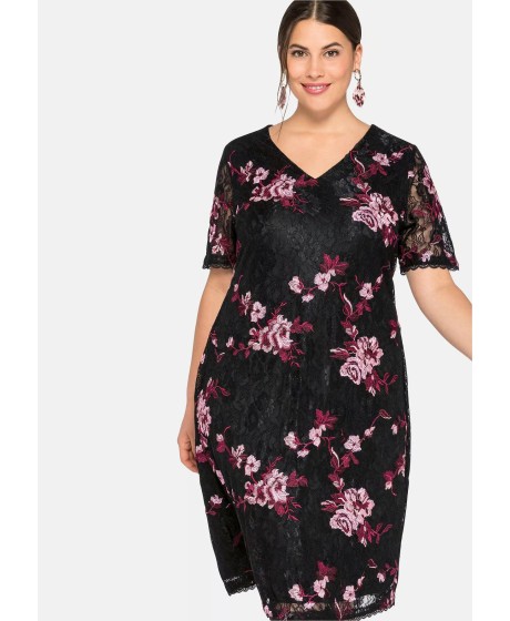 Sheego nėrinių suknelė su pamušalu