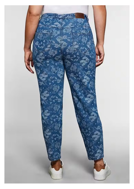 Gėlėti Sheego džinsai