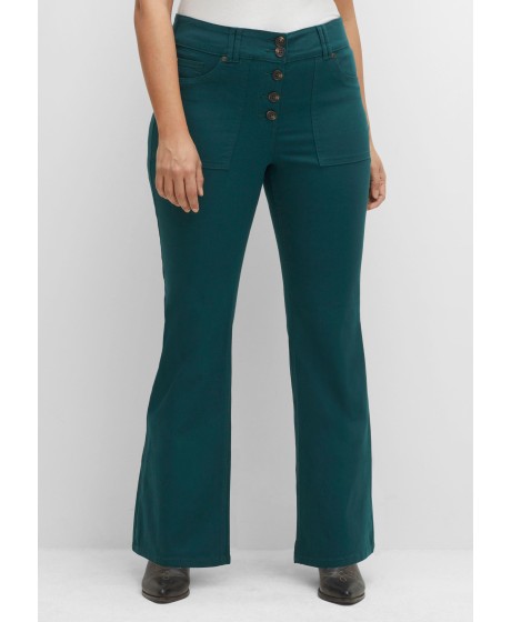 Platėjančios Sheego kelnės aukštu juosmeniu