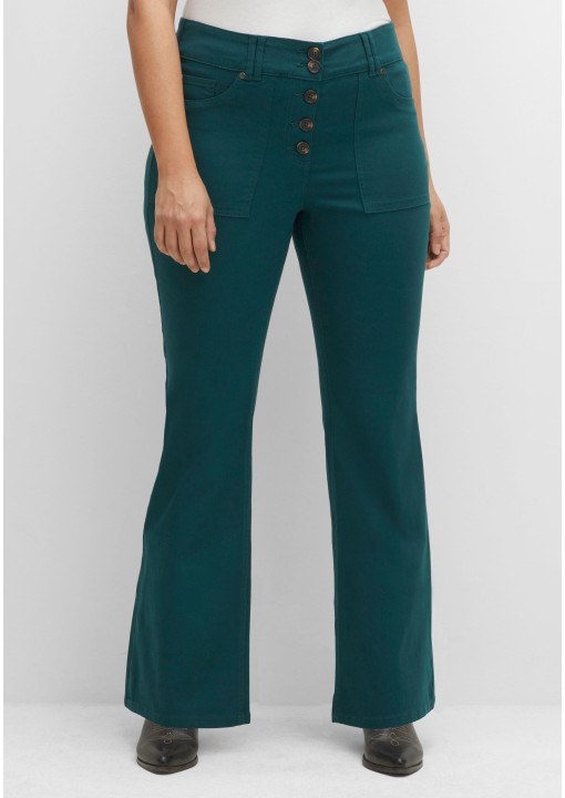 Platėjančios Sheego kelnės aukštu juosmeniu