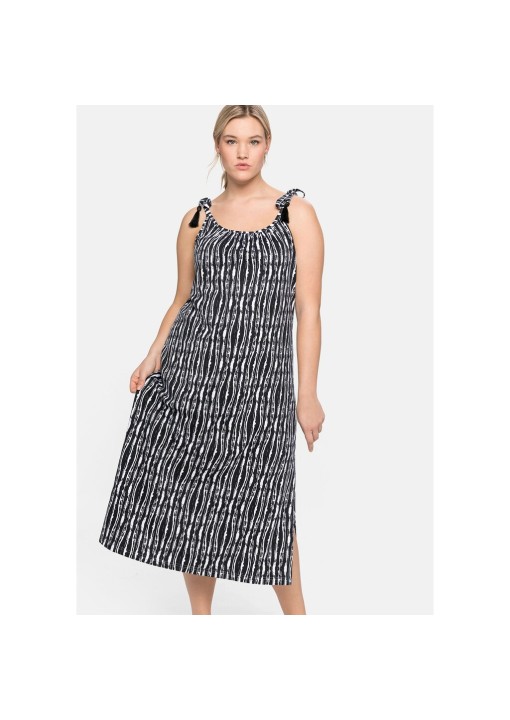 Sheego tvirto medvilnės trikotažo suknelė