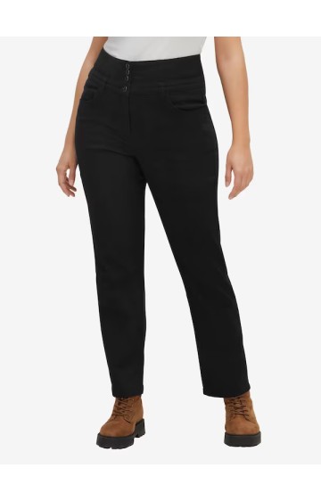 Sheego medvilnės kelnės paaukštintu juosmeniu