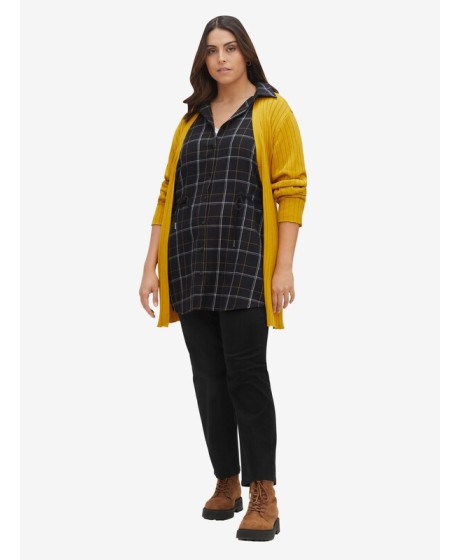 Sheego medvilnės kelnės paaukštintu juosmeniu