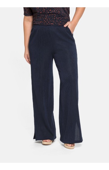 Sheego trikotažo kelnės plačiomis klešnėmis