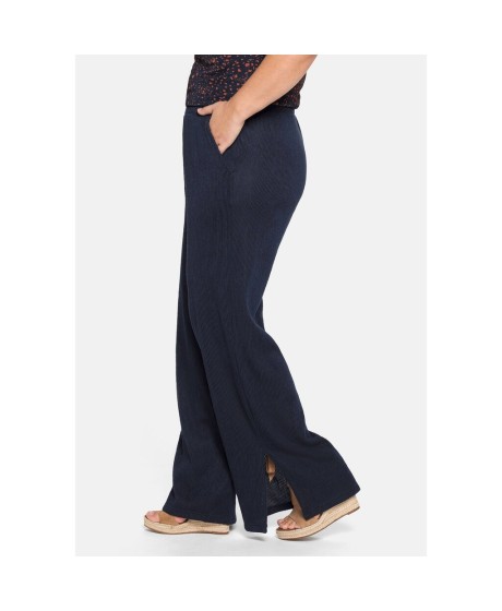 Sheego trikotažo kelnės plačiomis klešnėmis