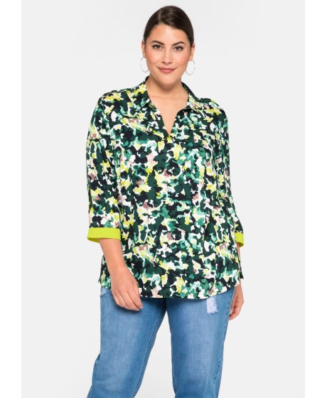 Sheego tunika ryškiu grafiniu raštu