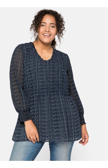 Sheego dvisluoksnė šifono tunika