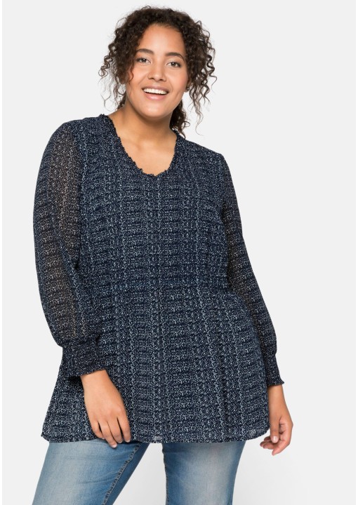 Sheego dvisluoksnė šifono tunika