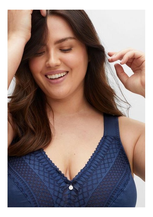 Sheego medvilnės liemenėlė be lankelių