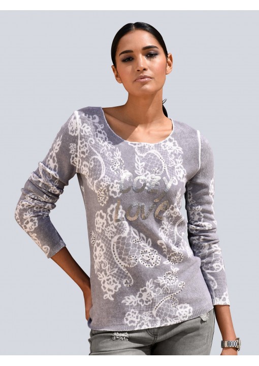 ALBA MODA kašmyro megztinis-palaidinė