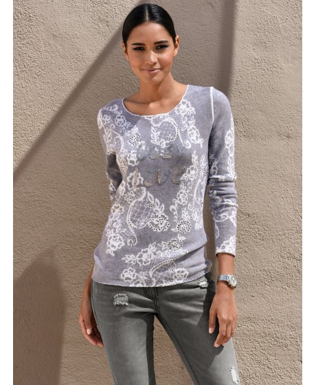 ALBA MODA kašmyro megztinis-palaidinė