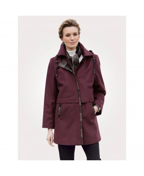 Neaustinės vilnos puspaltis LODEN  - 1