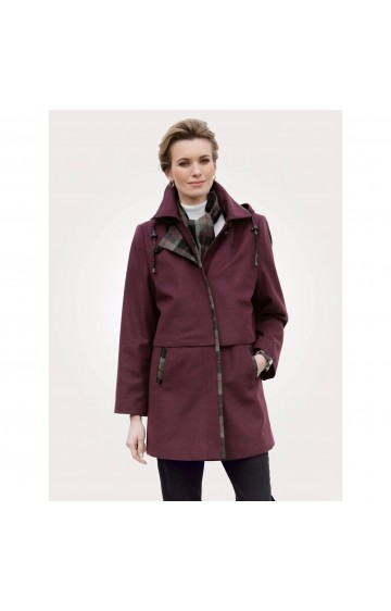 Neaustinės vilnos puspaltis LODEN