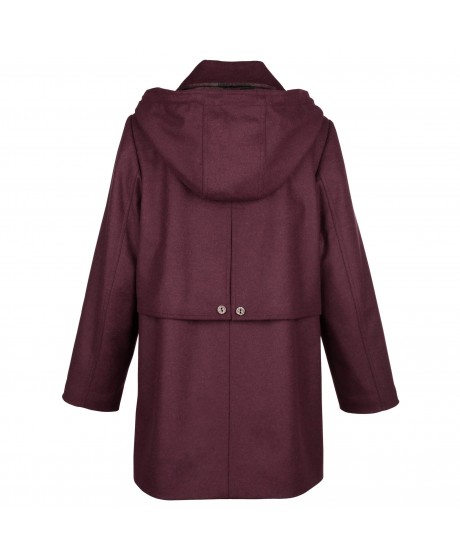 Neaustinės vilnos puspaltis LODEN  - 6