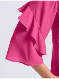 ALBA MODA palaidinė pusiau ilgomis varpelio formos rankovėmis