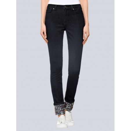 Tamsiai mėlyni ALBA MODA džinsai