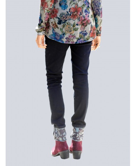 Tamsiai mėlyni ALBA MODA džinsai