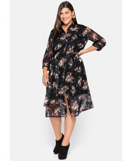 Sheego by Joe Browns šifono suknelė su pamušalu  - 1