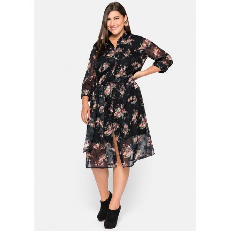 Sheego by Joe Browns šifono suknelė su pamušalu  - 1