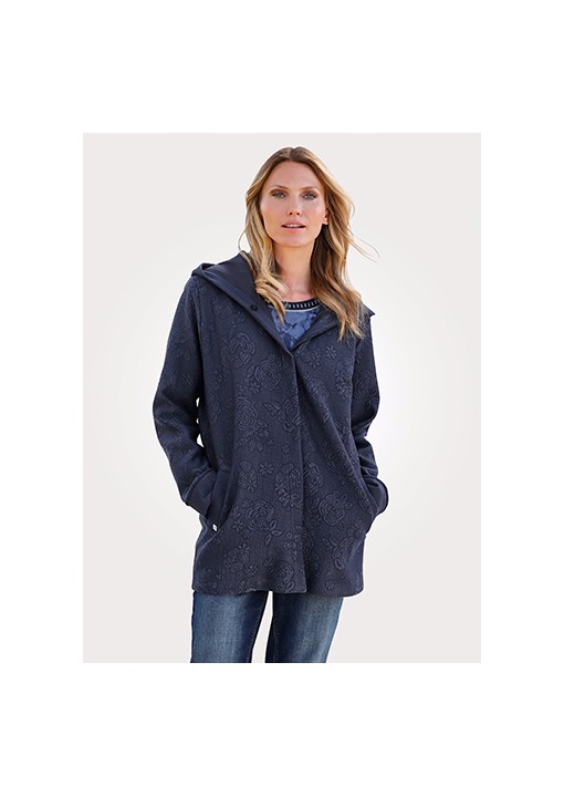 Ilgas MONA švarkas su gobtuvu