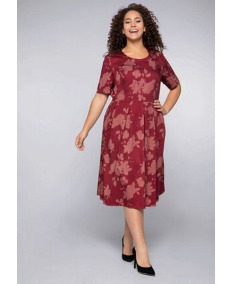 Sheego medvilnės suknelė su kūną formuojančiu apatiniu