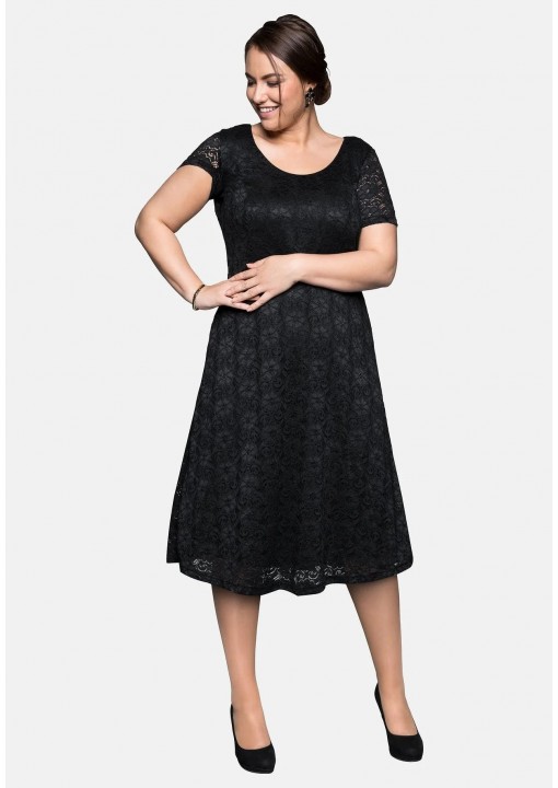 Sheego nėrinių suknelė su figūrą formuojančiu apatiniu