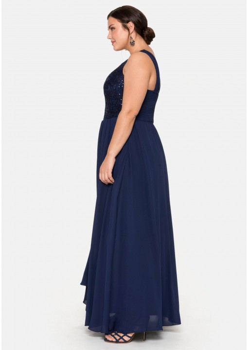 Sheego vakarinė suknelė su platėjančiu sijonu