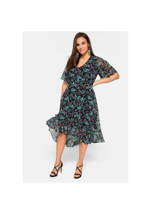 Lengva Sheego šifono suknelė su pamušalu