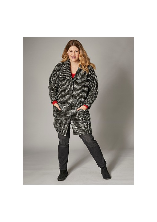 Emanuelle Vittoriano oversize stiliaus trumpas paltas  - 1