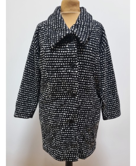 Emanuelle Vittoriano oversize stiliaus trumpas paltas