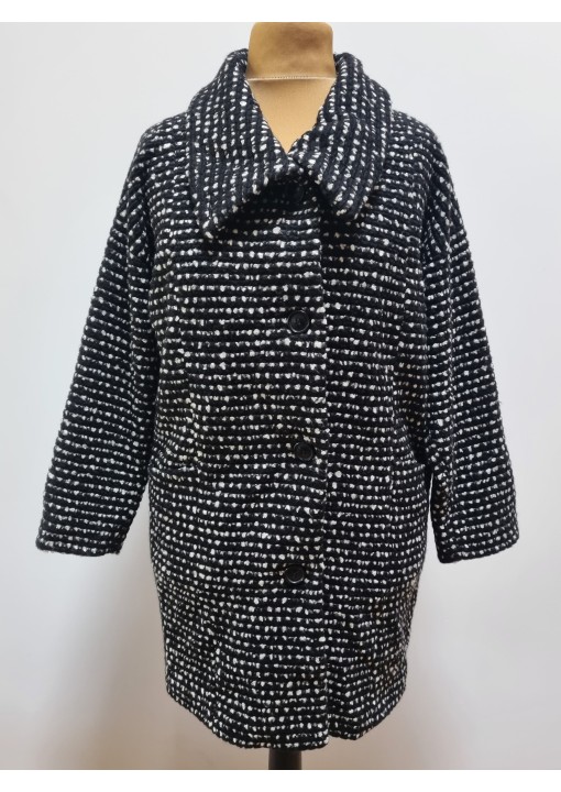 Emanuelle Vittoriano oversize stiliaus trumpas paltas