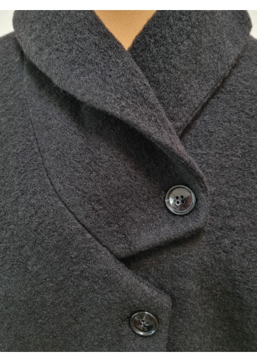 Emanuele Vittoriano oversize vilnonis paltas