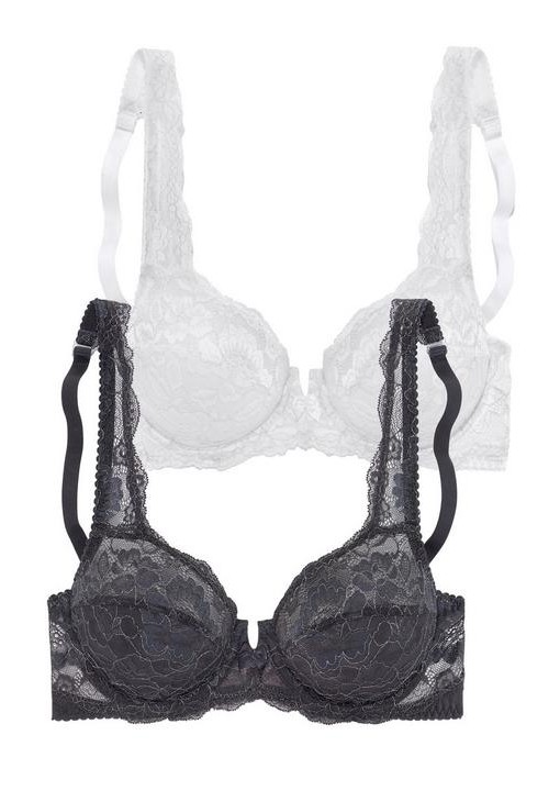 2-in1 Elegantiškų nėrinių Petite Fleur liemenėlių komplektas