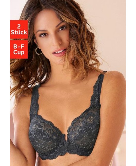 2-in-1 Elegantiškų nėrinių Petite Fleur liemenėlių komplektas