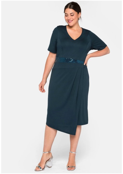 Puošni Sheego džersio suknelė